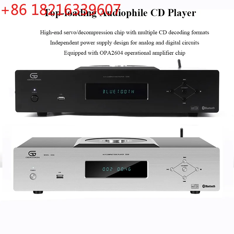 YAO CD50HIFI Professional CD Player with Bluetooth 5.3 SC6137 DAC Chip High-End Balanced CD Music Player DA11 Drive Mechanism