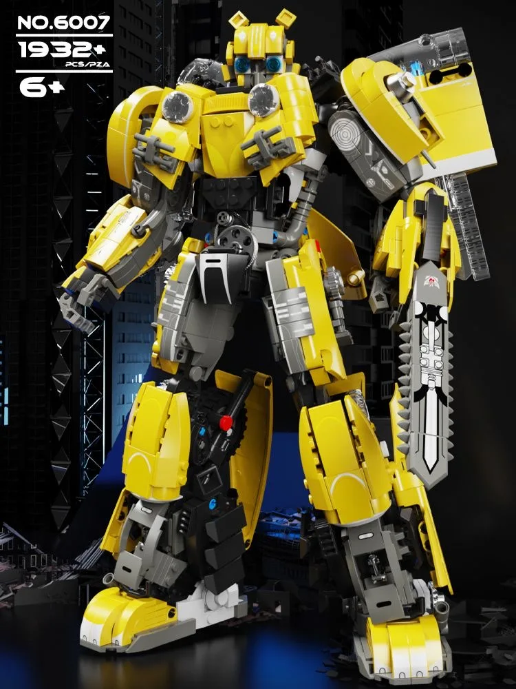 6007 Kreative Serie Transformer Roboter 1932 Stück Puzzle Bausteine Lernspielzeug für Jungen Geburtstagsgeschenk