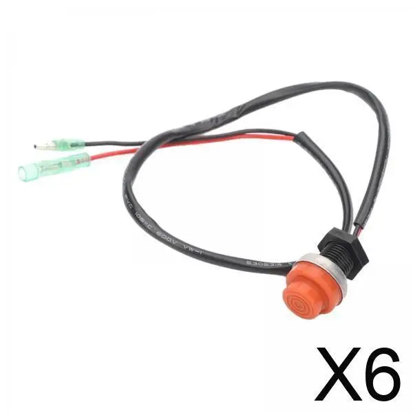 

Marine Outboard Engine Start Stop Push Button Switch Durable Electric Motor Kill Switch for Boat Inboard Watercraft Emergency
