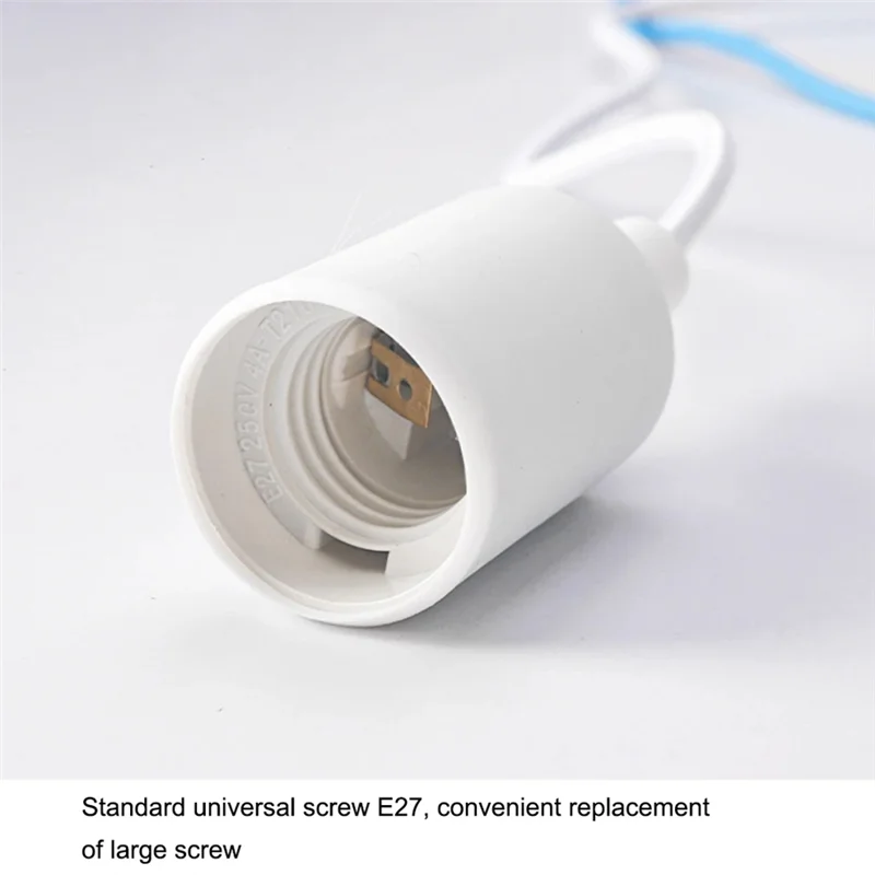 PHFU-Silicone E27 Ceiling Light Socket Base Hanging Lamp Holder For Dining Room Pendant LED For Kitchen Lamp Base