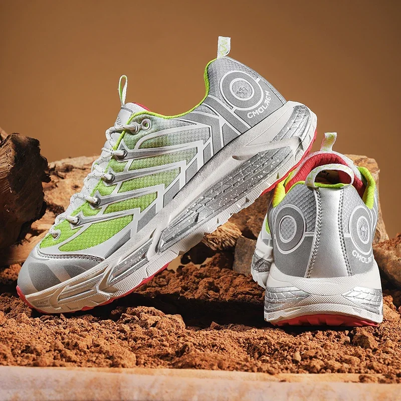 

2025 высококачественные мужские кроссовки для бега по пересеченной местности для женщин, легкая удобная спортивная обувь для бега на открытом воздухе, дышащие треккинговые кроссовки с сеткой