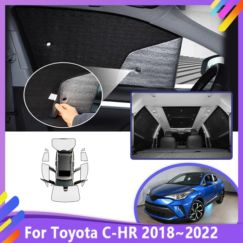 

Car Full Coverage Sunshades For Toyota C-HR Accessories CHR IZOA 2018~2022 2019 2020 2021 Reflector Shade Visor Car Accessories