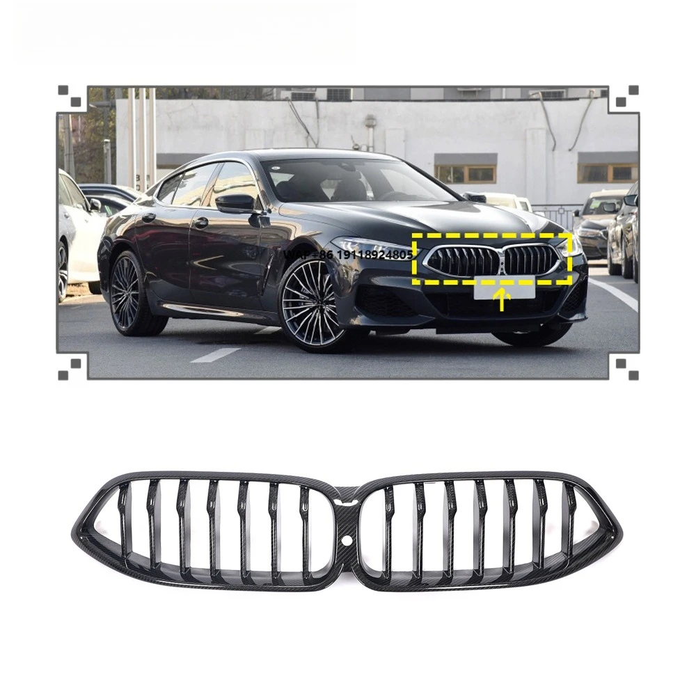 

Dry Carbon Fiber G14 G15 G16 Front Kidney Grill Replacement for 8 Series 2D 4D 2019-2020