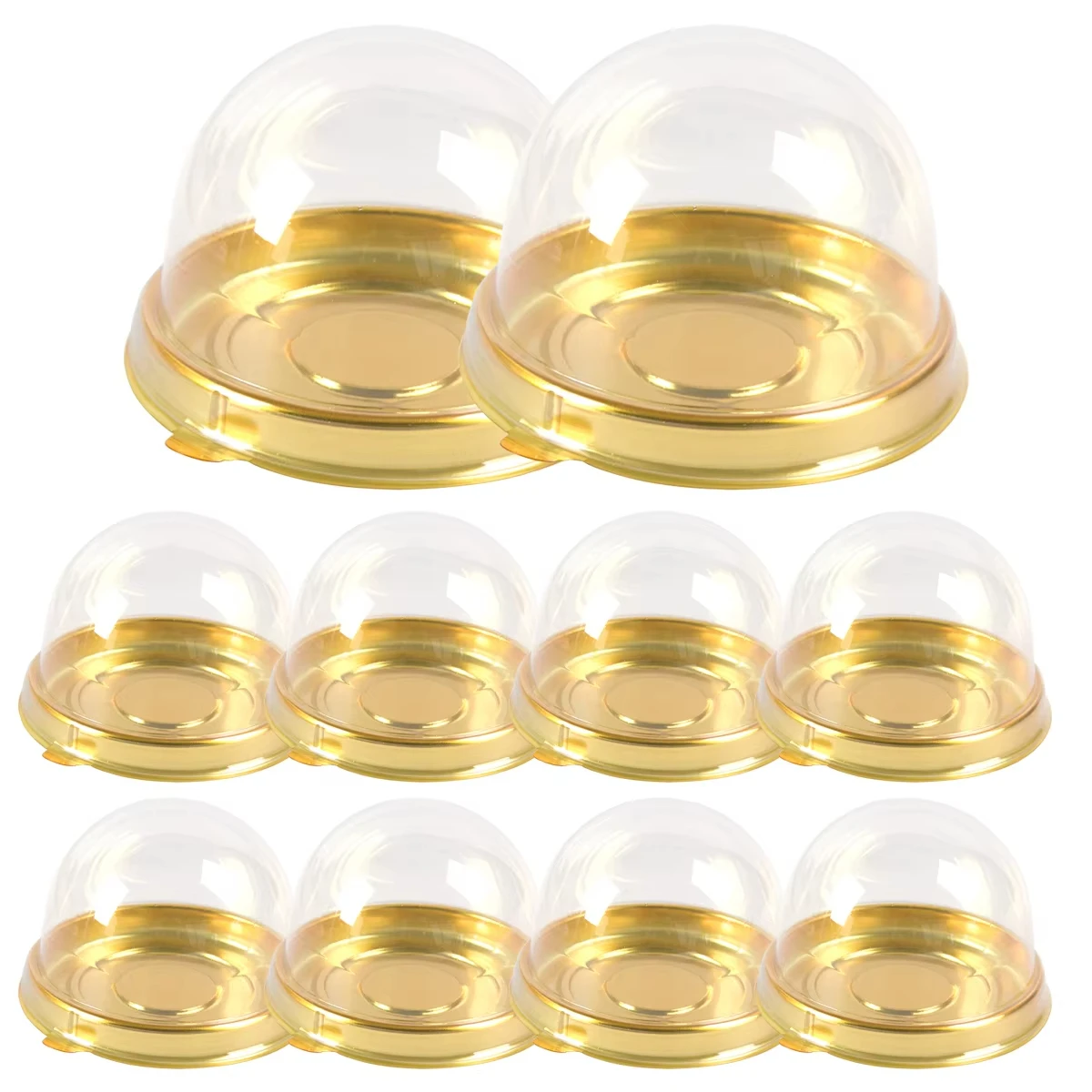 50pcs Mini Transparent Cake Box Container