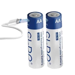 2pcs/lot 1.6V Ni-Zn AA rechargeable battery Ni-Zn 2000mWh USB rechargeable battery charges via Type-C cable