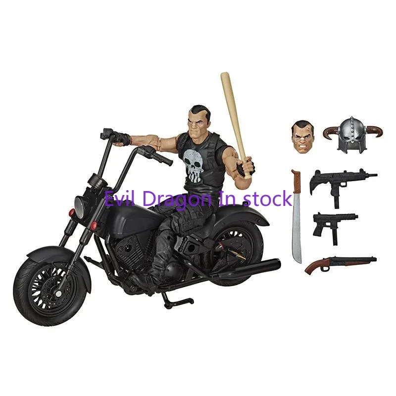 In Stock Marvel Legends Marvel Ml6 Punisher Motorcycle Vehicle Set Action Figure Toy Collection Gift