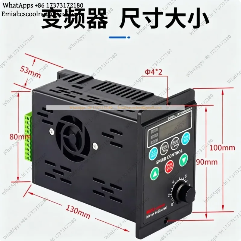 k06 T13-750W-12-H Small Simple Frequency Converter Three-phase 220V Output Motor Speed Controller 380V