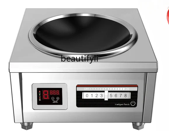 

Commercial induction cooker 6000W concave surface, high-power hotel 8/12/15 KW canteen big pot stove
