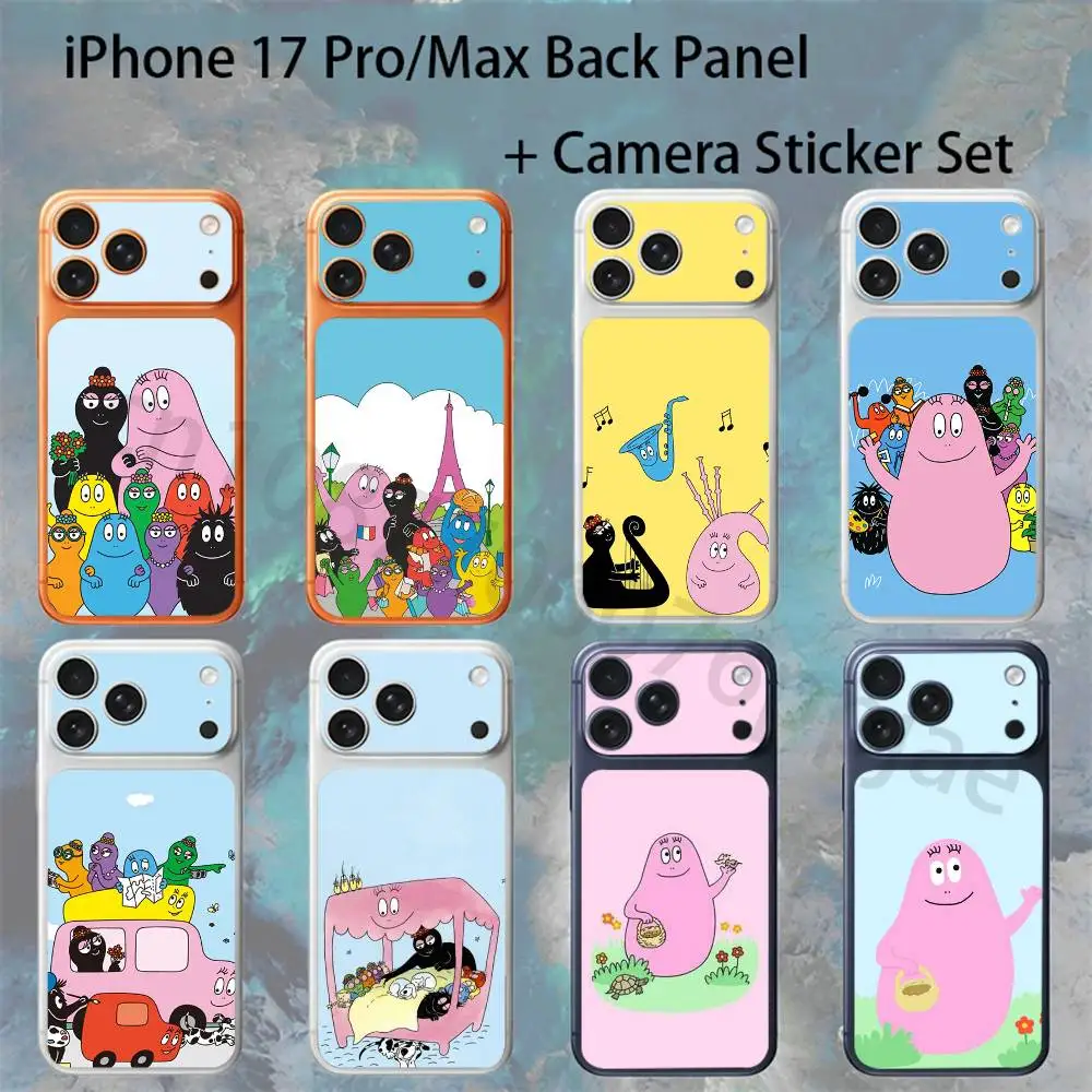 

B-Barbapapa Custom For iPhone 17 pro Max/17 pro Full Cover Decal Skin Wrap Colorful Rear Protective Sticker Film