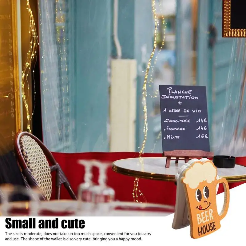 Pemegang kartu Desktop kartu pesan Desktop pemegang catatan klip multi-fungsi desain alat dekorasi untuk sekolah kantor pesta dan