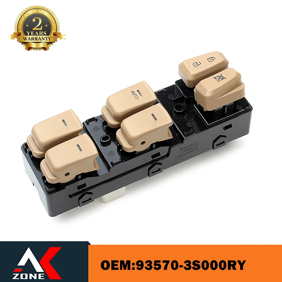 

For Hyundai Sonata 2011-2014 Beige Front Left Window Controller Switch Button Car Window Lifter Control Switch 93570-3S000RY