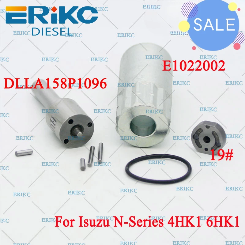 Overhaul Repair Kits Nozzle DLLA158P1096 Valve Plate, Pin, Sealing Ring for Isuzu 4JJ1 3.0L for Injector 095000-8900 8901