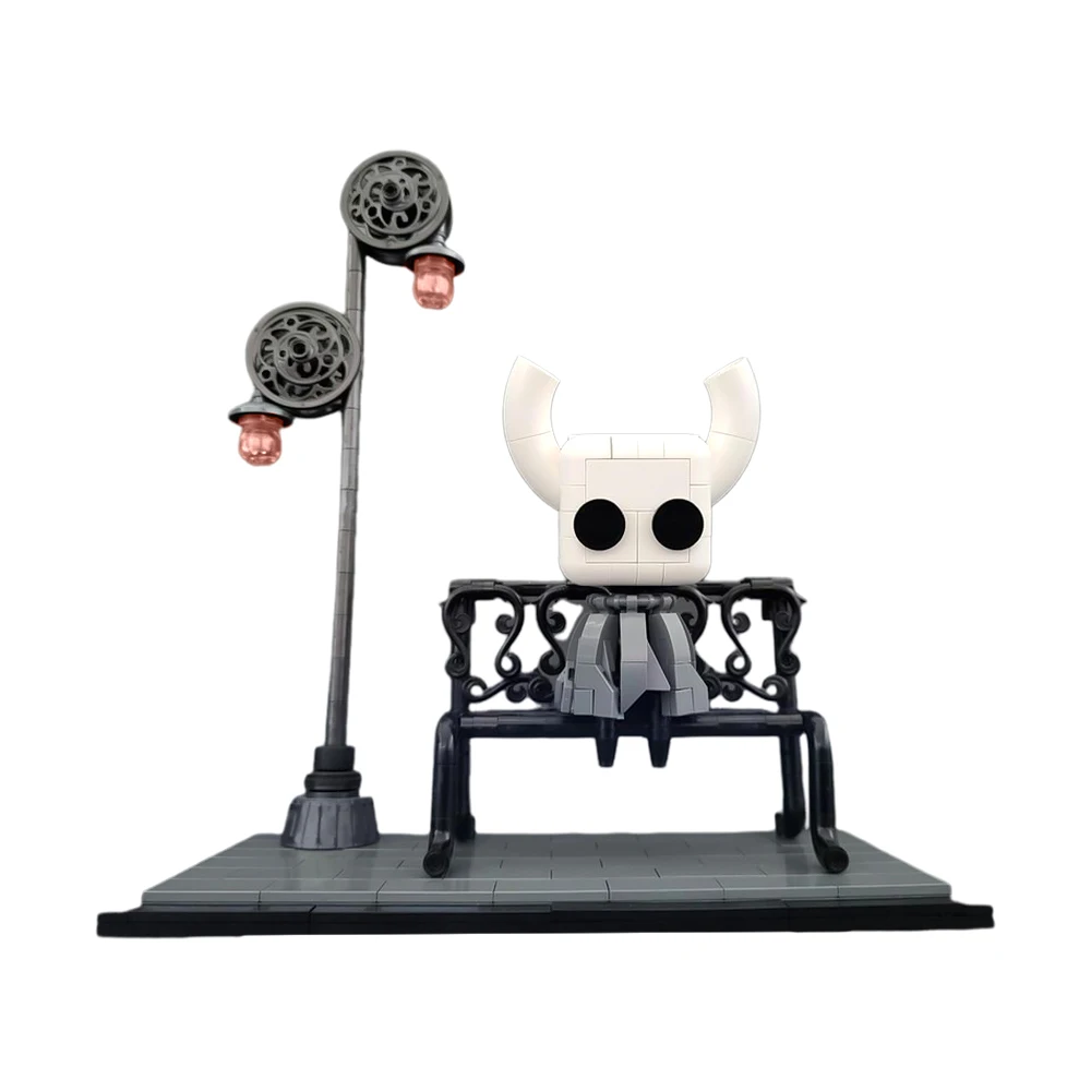 337PCS MOC Hollow Knight Building Block Street Light Scene and Box Model Action Figure Brick DIY Creative Children Toys Gift