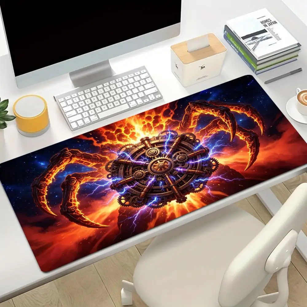 Large Size Playmat Dark Giant Serpent Cosmic Vortex Black Hole Nebula Meteorite Anime Games Office Desktop Mat