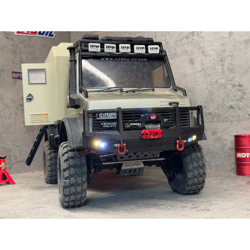 Crossrc unimog nt4 nt6 1/10 modelo de carro estilo australiano grande barra de touro amortecedor dianteiro atualização peças de modificação já instaladas