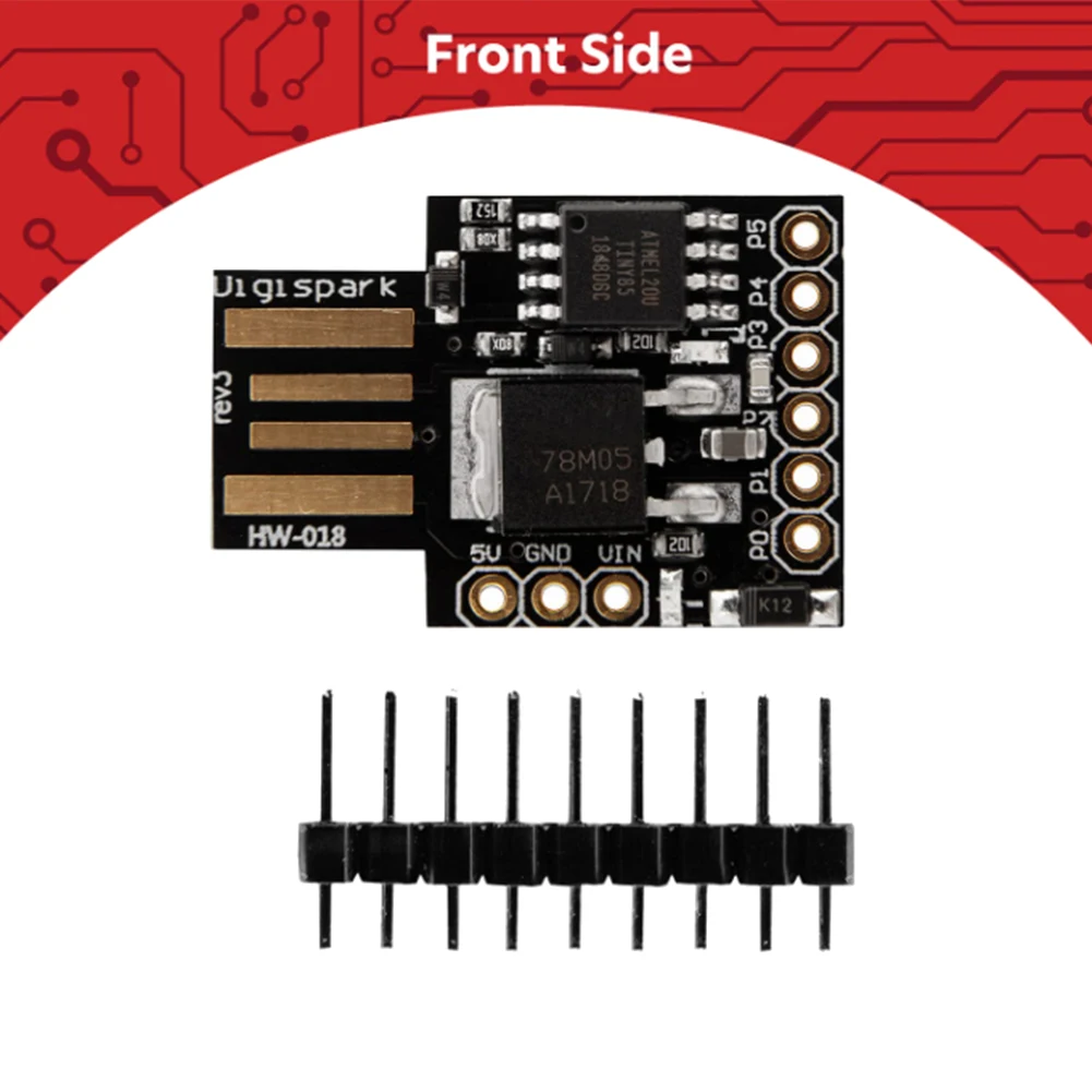 

Оптимальный 5 шт. Attiny85 Digispark I2C LED Rev.3 Kickstarter 5 В IIC SPI USB макетная плата 6 контактов ввода/вывода для Arduino
