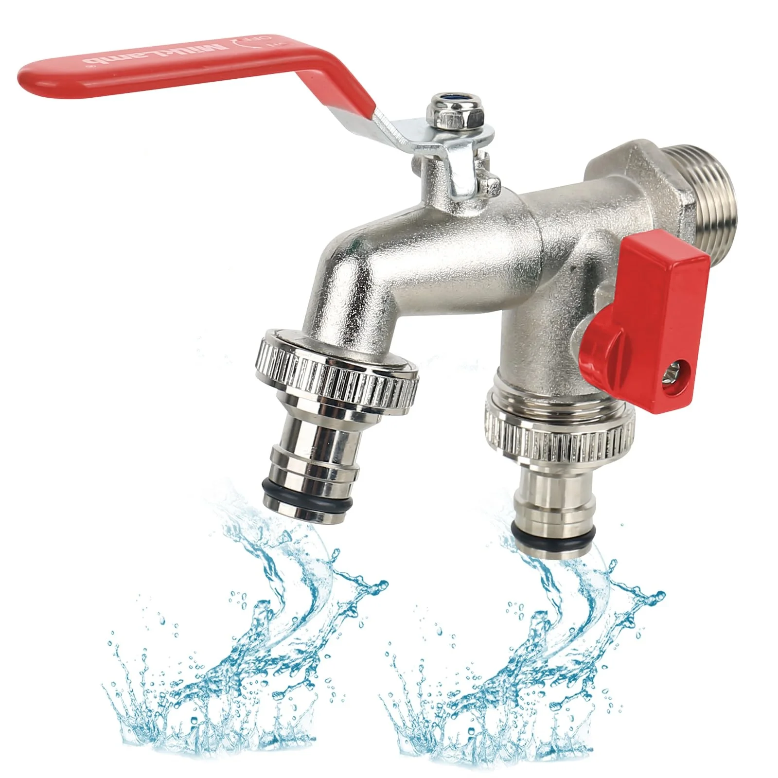 Stainless Steel Dual Interface Washing Machine Faucet Independently Controlled Multifunctional Outdoor Garden Irrigation