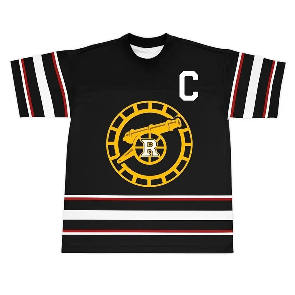 

New Llya Rozanov 81Bos Raiders TV heated competition ice hockey jersey 3D printed T-shirt short sleeved unisex streetwear top