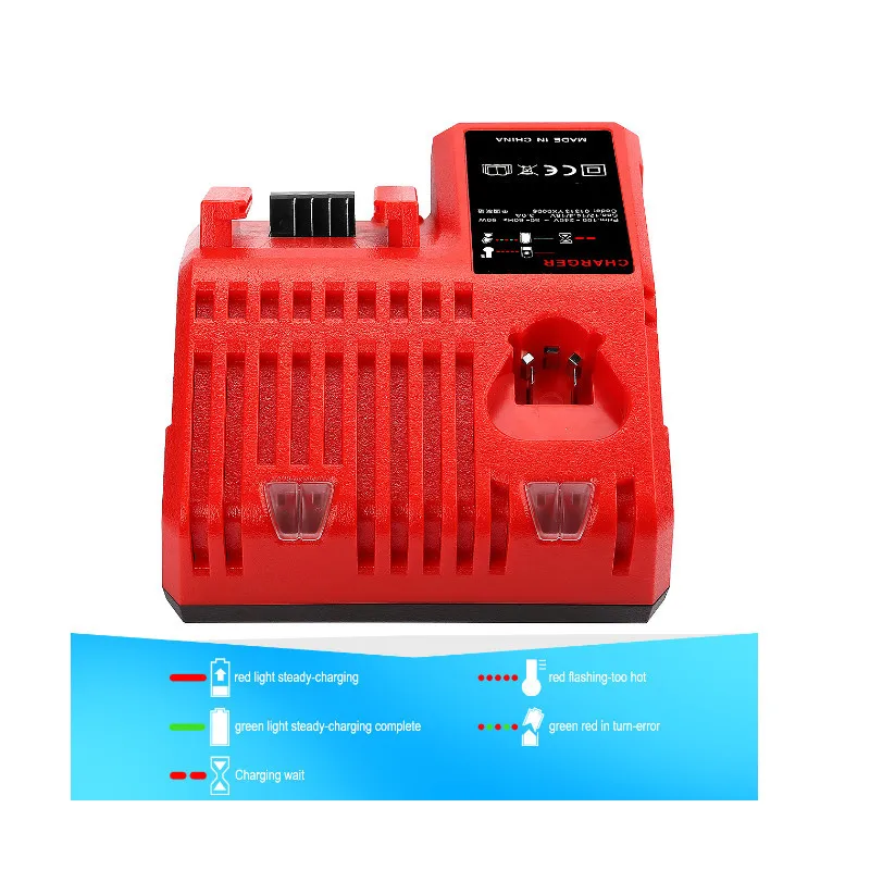 110-240V Input 3A Li-ion Battery Charger for Milwaukee for M12 M18 48-11-1815 48-11-1828 48-11-2401 48-11-2402 EU Plug hotsell