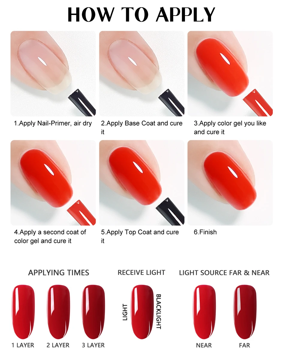 Clou Beaute 8ml HEMA TPO FREE Farbenfroher Gel-Nagellack Rosa Blau Türkis Rot UV LED Gel Semi-Permanenter Gel-Lack für Nägel – Detail 7