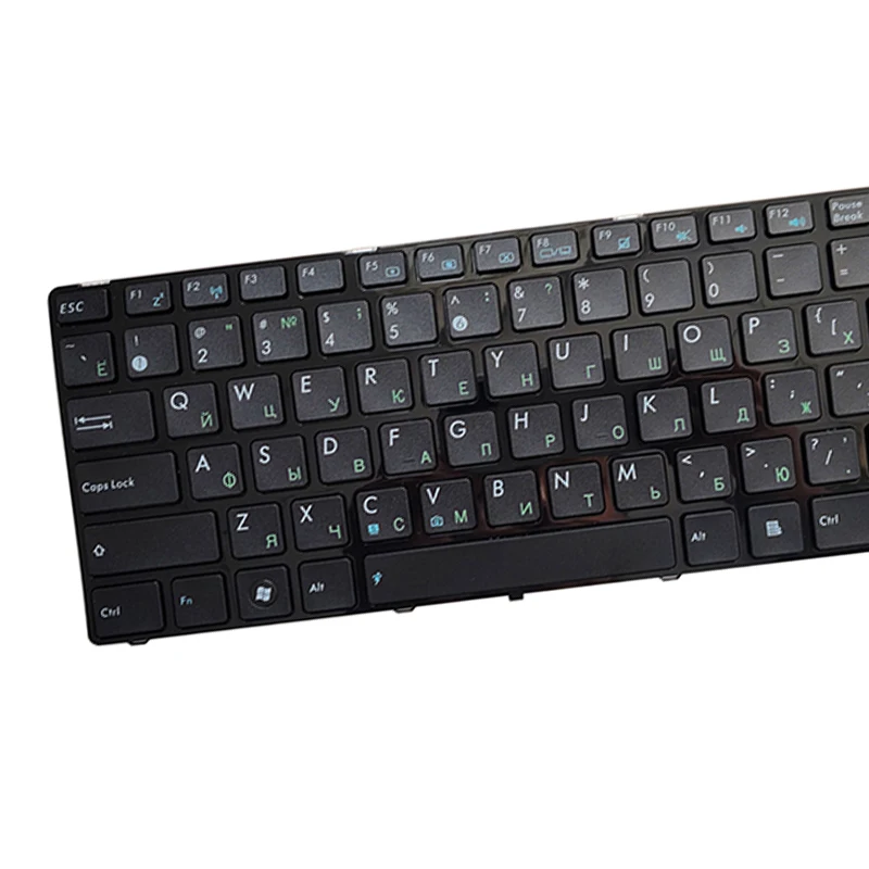 Russische tastatur FÜR ASUS X53 X54H k53 A53 N53 N60 N61 N71 N73S N73J P52F P53S X53S A52J X55V X54HR x54C RU Mit schwarz grenze