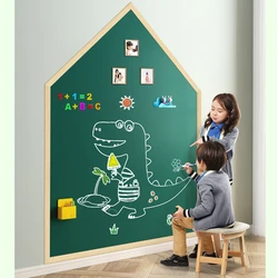 Dust-free Wall Stickers Whiteboard Removable Magnetic Blackboard Graffiti Painting Self-adhesive Magnetic Green Board Household