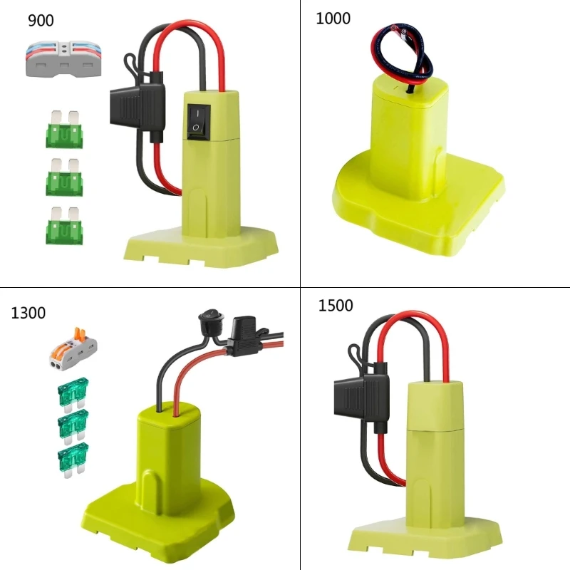 

Battery Adapter With Wire For 7.2-20V Lithium Battery Convert For Use In Kids Toy And Camping Gear Dropship