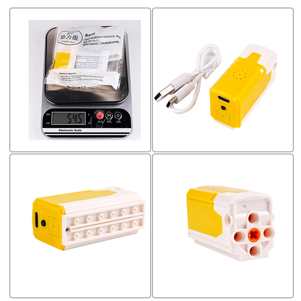 MOC ชาร์จไร้สาย M/L มอเตอร์สนับสนุน APP รีโมทคอนโทรลปรับความเร็วสําหรับ Building Blocks Power ฟังก์ชั่น 9686 8883 88003
