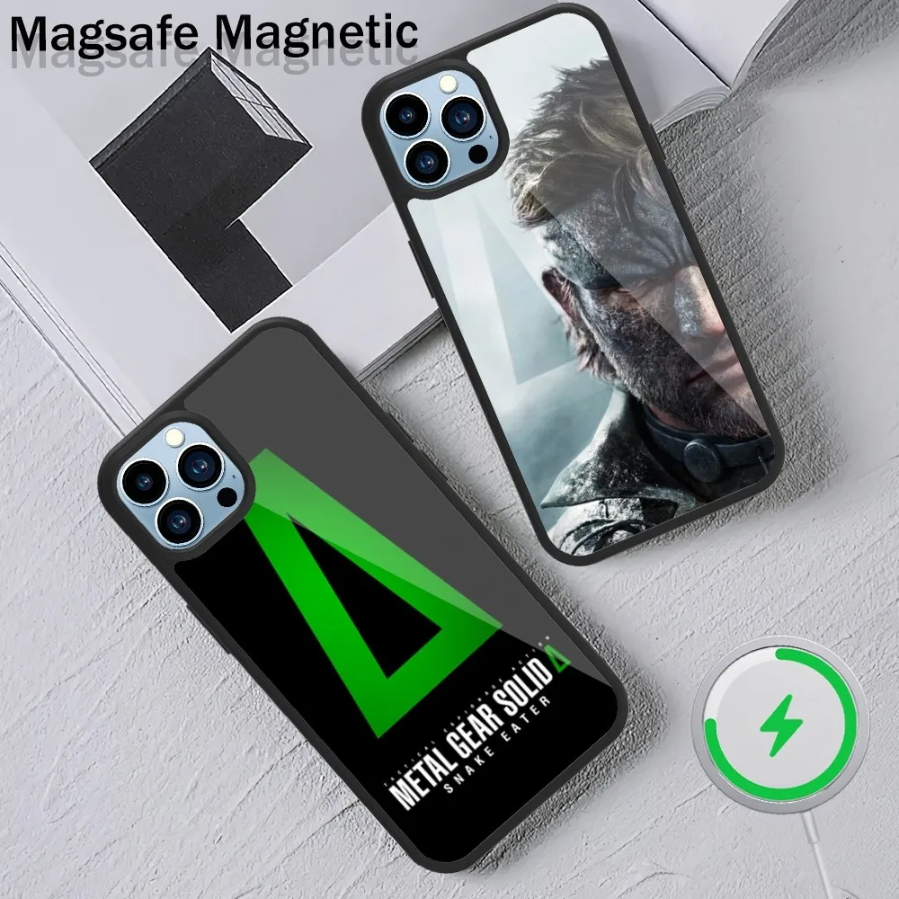 Game Metal Gear Solid Delta Snake Eater Phone Case For iPhone 15 14 13 12 11 Plus Pro Max Magsafe Magnetic Wireless Charging