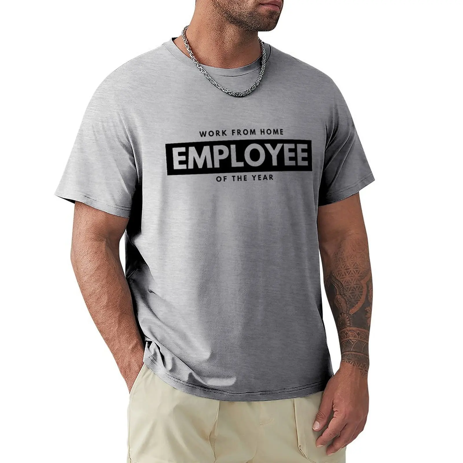 Work from home employee of the year T-Shirt vintage clothes boys whites plain clothes for men