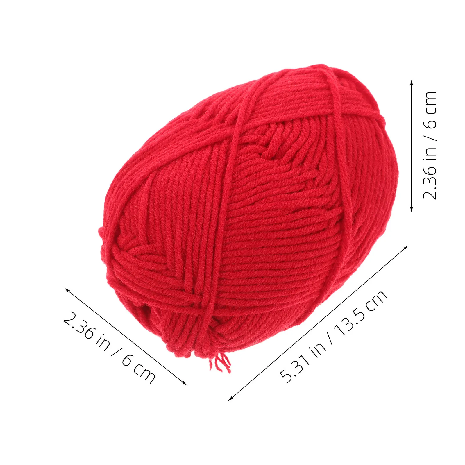 6Pcs Sweater Yarn Colorful Soft Knitting Yarn Breathable Thread for Craft DIY Crochet Multifunction Accessory
