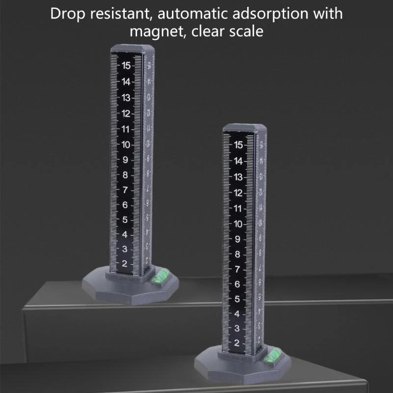 Adjustable Ruler for Flooring Project Aluminum Alloy with Precise Height Control
