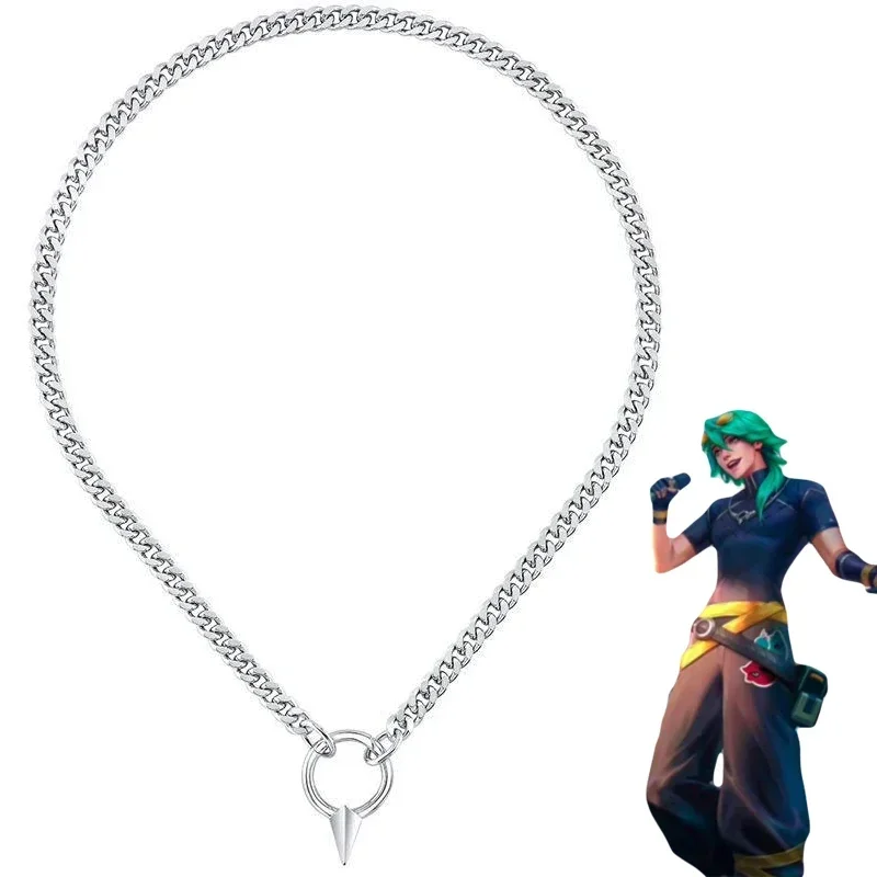 Game Heartsteel Cosplay Necklace Ezreal Unisex Pendant Choker Jewelry Accessories Gifts Halloween Costume Props