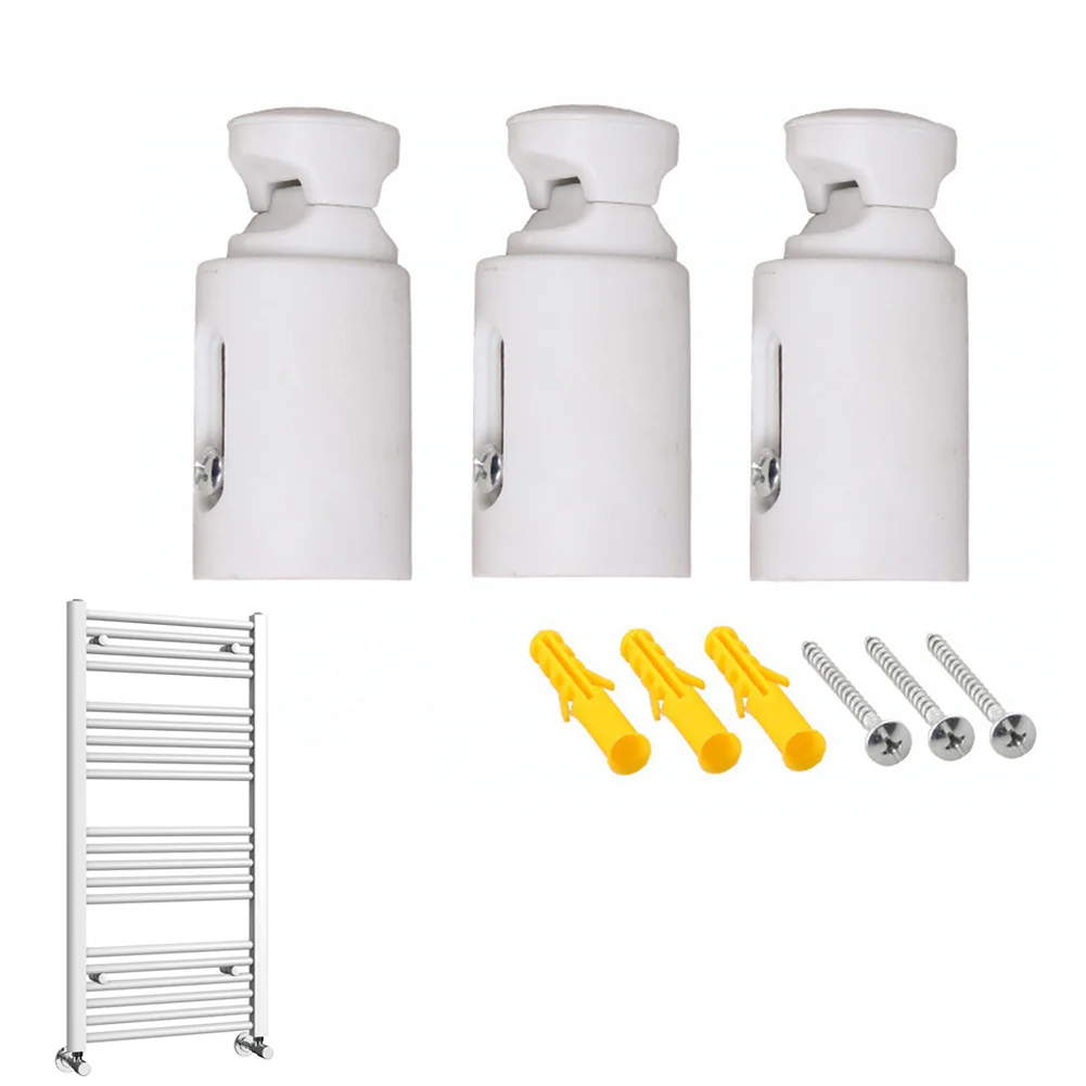 3pcs Heated Radiators Brackets Replacement Towel Rail Radiator Brackets Heated Wall Fixing Mounting White