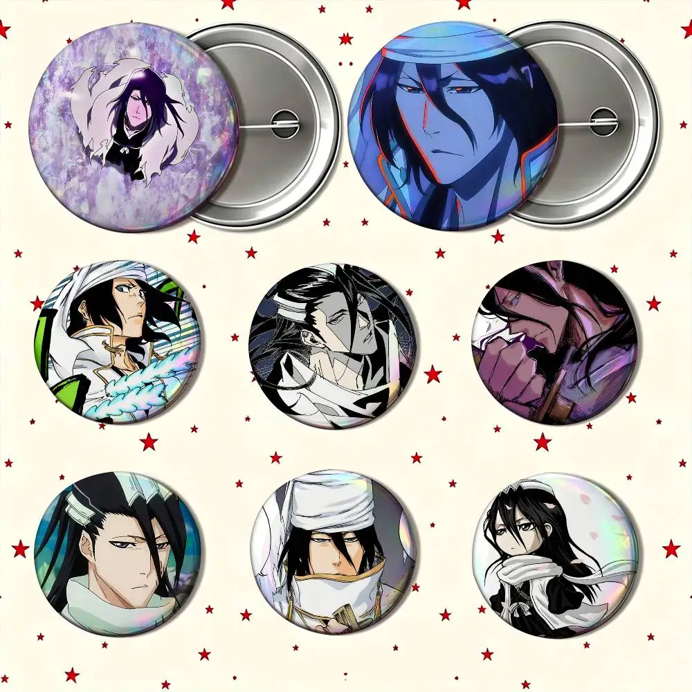 Byakuya Kuchiki Bleach 25mm 32mm 44mm 58mm Anime Badges Brooches DIY Pins Decorations Birthday Gifts