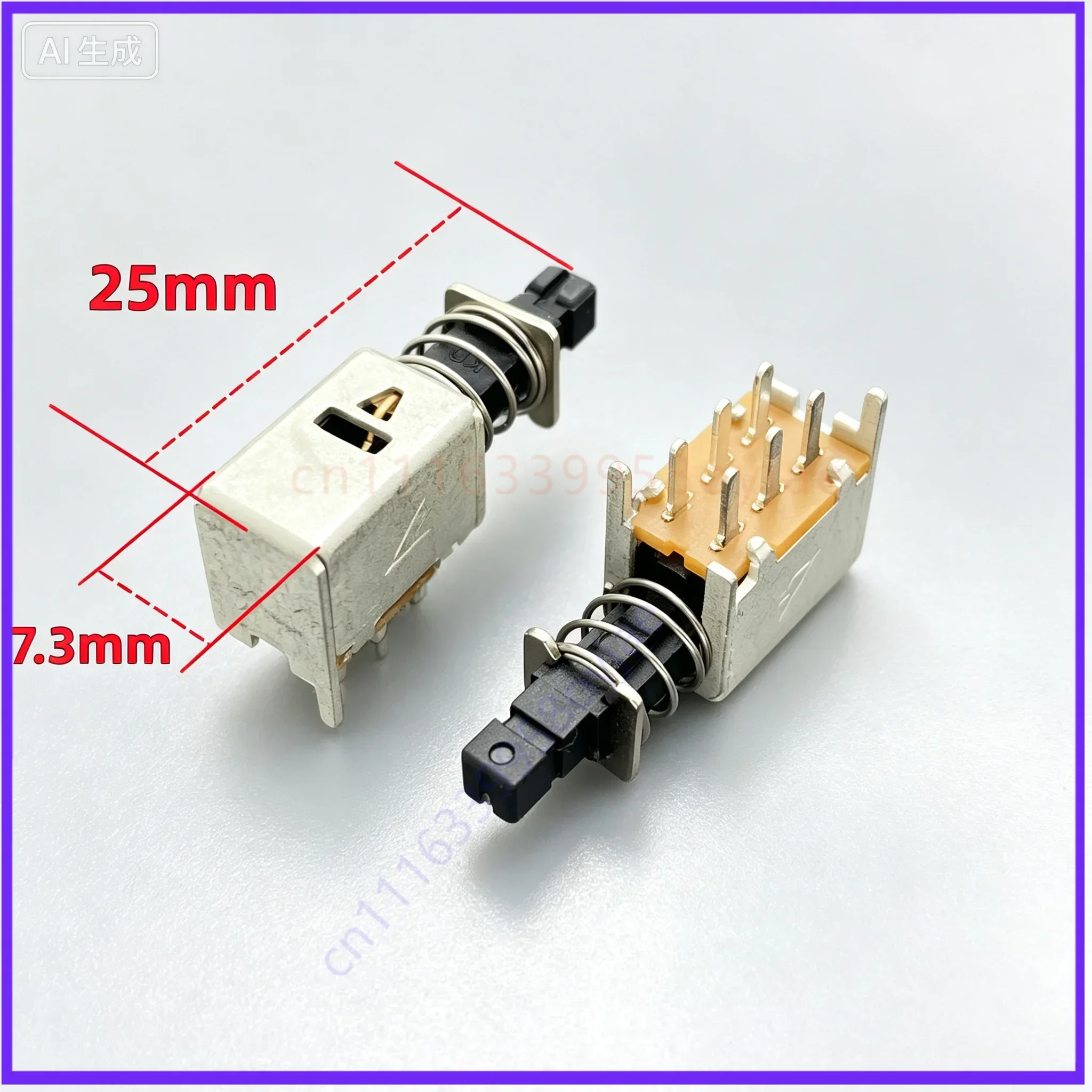 for PSE-22F022NL-TS-1 6Pin Self-locking Push Button Switch, LUPFUNG  30pcs
