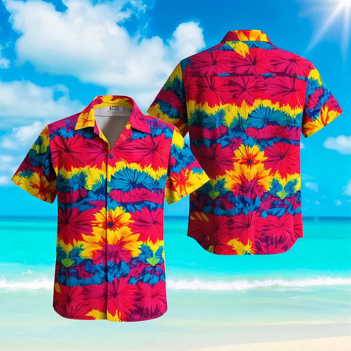 

Men'S Short Sleeve Shirt Hawaiian Tropical Floral Shirt 3D Printed Vacation Shirt Tops Vintage Clothing y2k Lapel Men's clothing