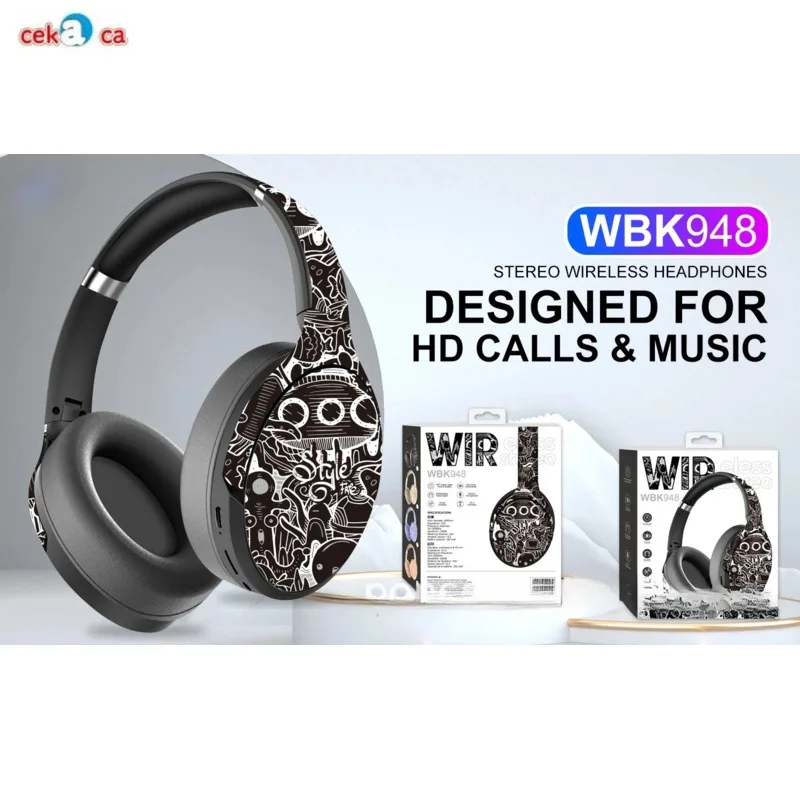 CEKACA Private Model Running Volume New-Mounted Card Folding Stereo Ear Wireless Sports Mobile Phone Music