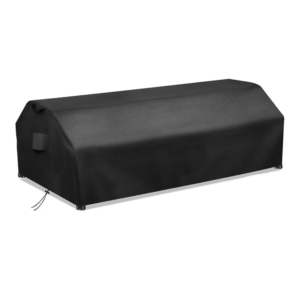 Waterproof Furniture Cover Black Picnic Table Cover 210D Oxford Fabric 420D Oxford Fabric Adjustable Drawstring