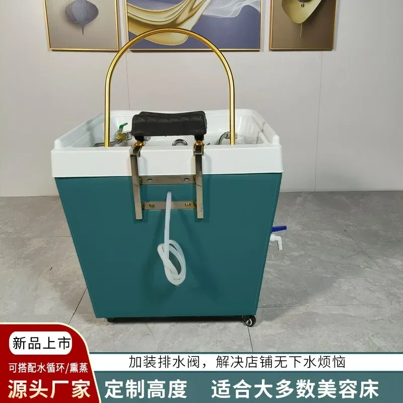 Mobile Shampoo Basin Beauty Salon Ear Cleaning Hair Care Center Health Water Circulation Head Treatment Fumigation Spa Machine