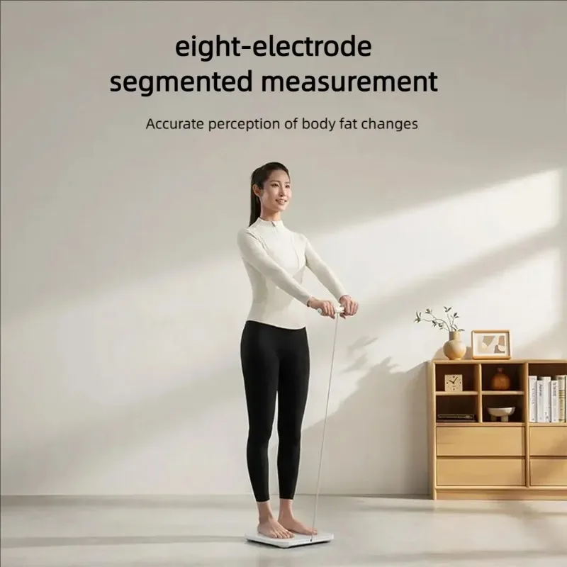 مقياس Xiaomi Mijia الذكي S800 8-القطب مقياس الدهون في الجسم ثنائي التردد BIA بلوتوث الزجاج المقسى Mijia App متوافق #6