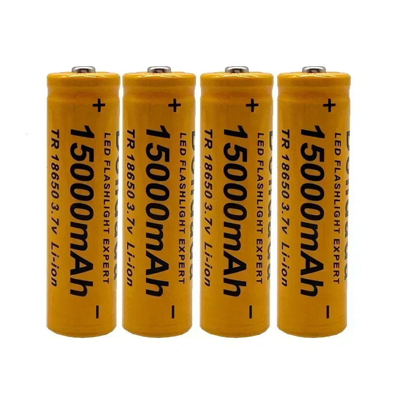 Dolidada-akumulator litowo-jonowy, 3,7 V, 15000 mAh, 18650, regenerowany, adequado para lanternas LED, produtos eletrônicos