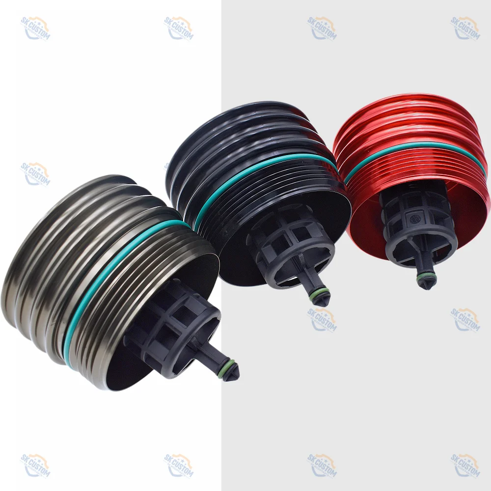 SK CUSTOM Forged Aluminum Oil Filter Housing for BMW N20 N26 N51 N52 N53 N54 N55 Engine Oil Filter Cap
