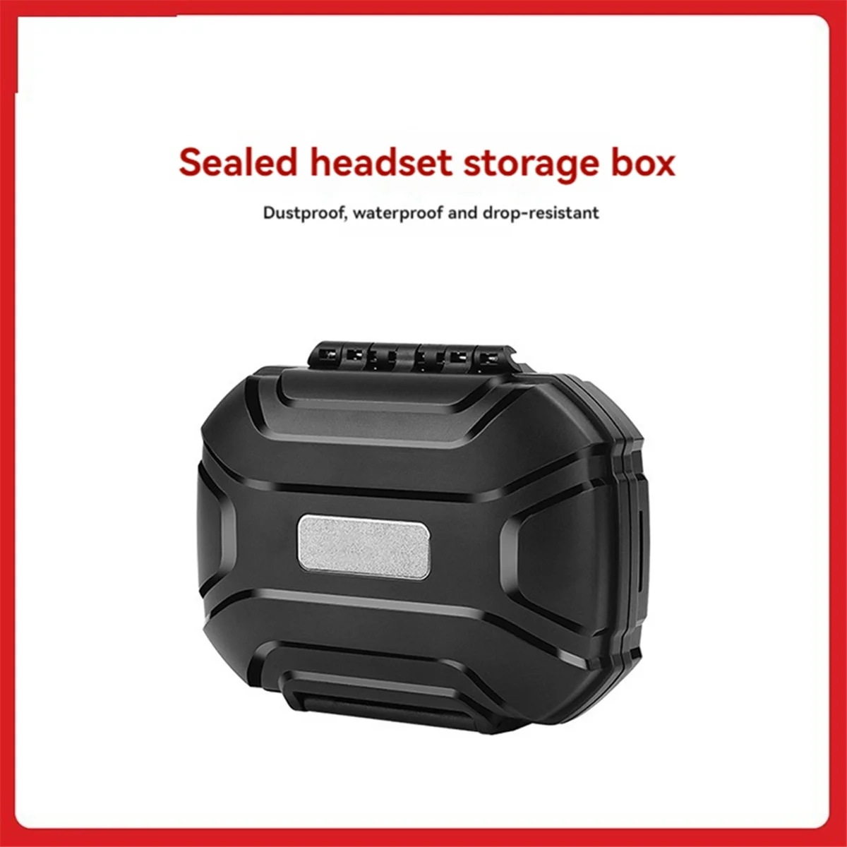 Earphone Storage Box Large Capacity Dustproof Waterproof Shockproof Earphone Box Pearl White