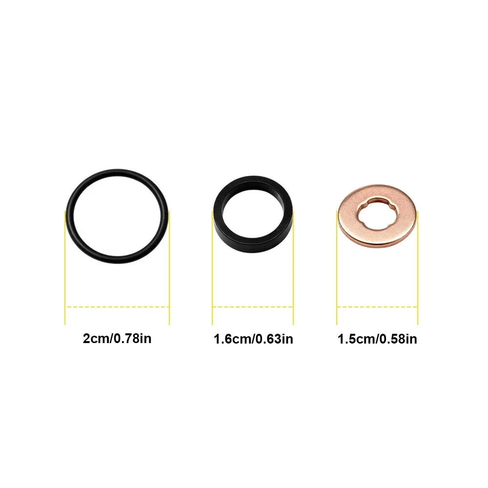 12Pcs/Set Engine Injector Seal For Hyundai Ix35 1.7 Crdi Kia Sportage 1.7crdi 2011 Onwards 338052A000 33820-2A010 338183A000