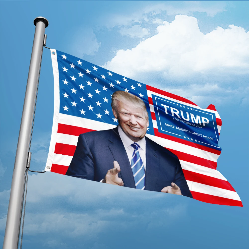 Donald Trump 2024 Flag Take American Back 3ft x 5ft Polyester Banner Flying 90* 150cm Fine Sewing Custom Outdoor Indoor