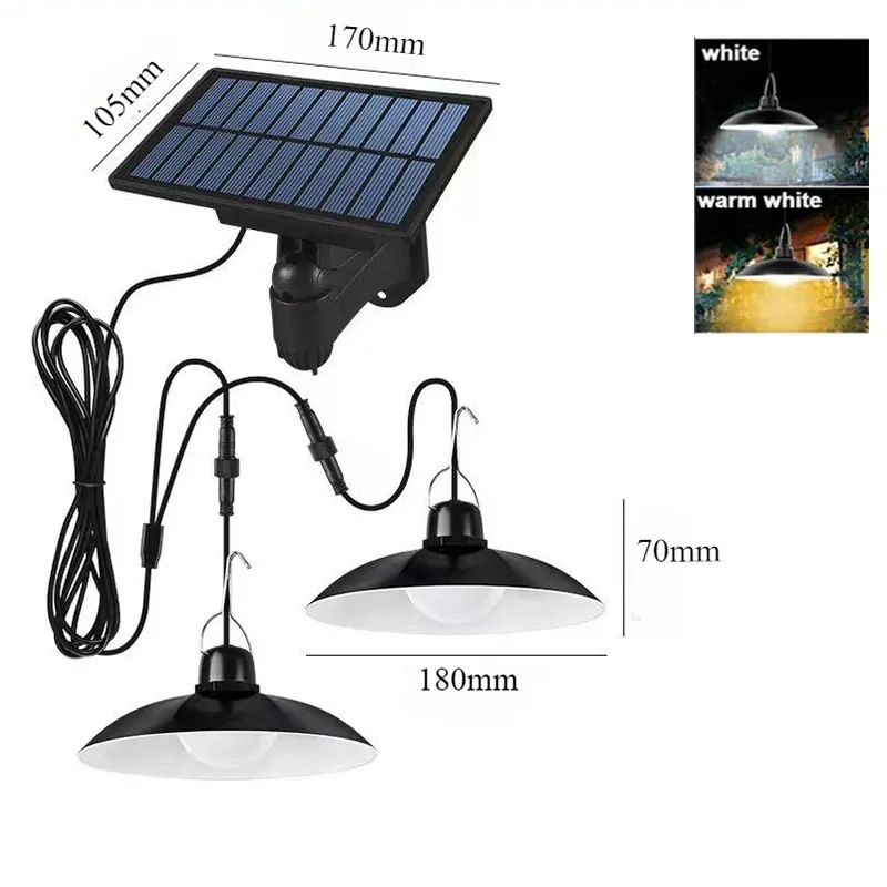 Nova lâmpada solar de controle remoto um para um com controle remoto uma para dois lâmpada solar com controle remoto