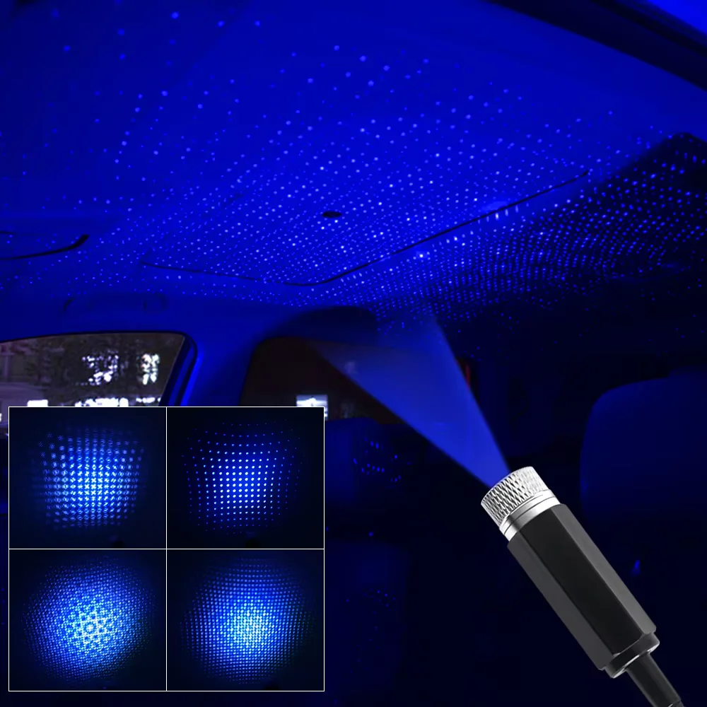 

USB Atmosphere Light Roof Star Projector Ceiling Romantic Party Roof Stars Car Bedroom LED Decoration Night Lamp Starry Sky Lamp