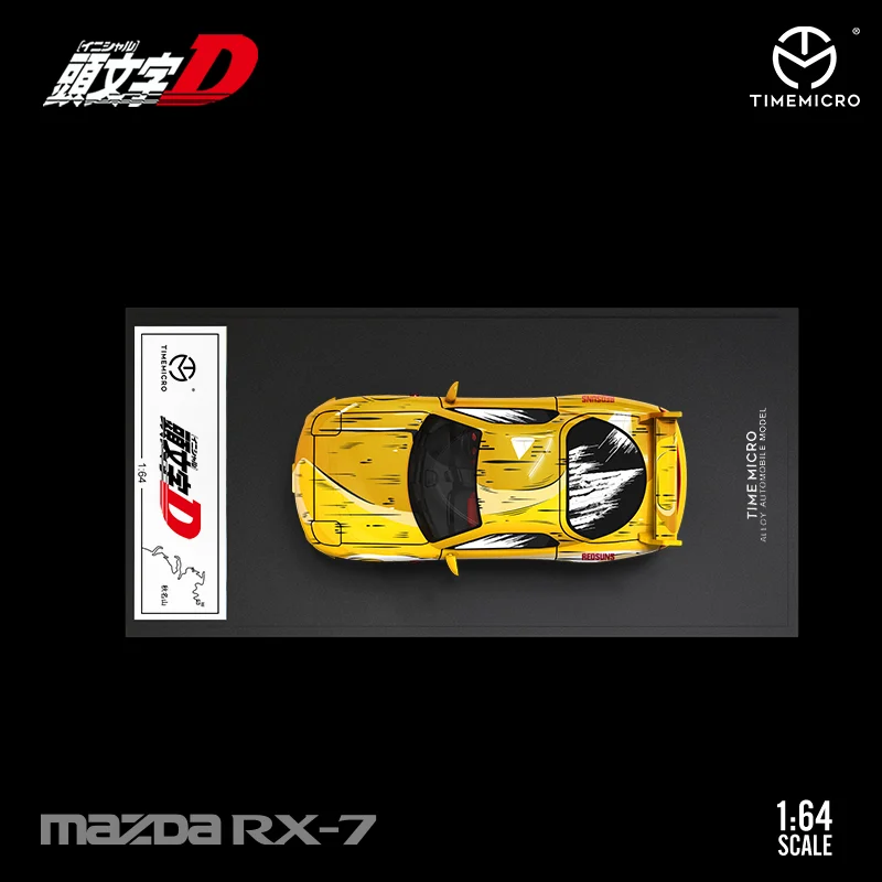 XT 1:64 AE86 e RX-7 Cartoon Edition Modello in metallo per regalo da collezione