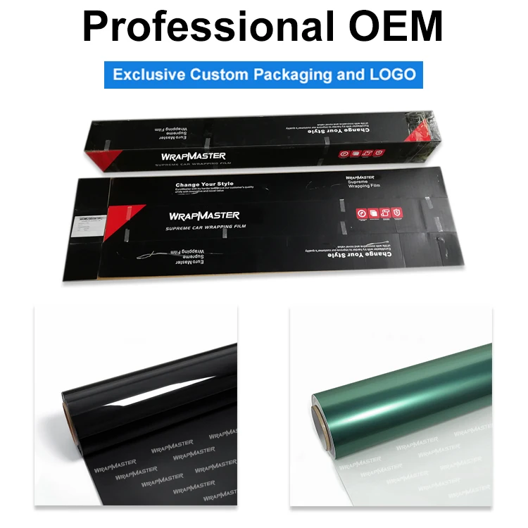 ฟิล์มหุ้มรถยนต์ WRAPMASTER 1.52*17 เมตร สีดำแดง ซุปเปอร์กลอส ชameleon